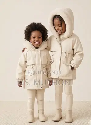 Girls Winter Faux Fur Trim Parka Coat Collection