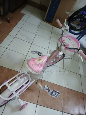 Children's Bicycle Equipped With Training Wheels
