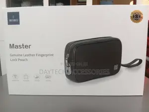 The WiWU Master Genuine Leather Fingerprint Lock Pouch
