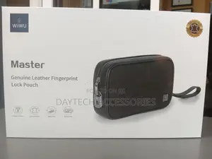 The WiWU Master Genuine Leather Fingerprint Lock Pouch