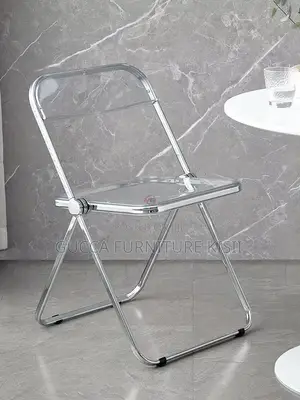Home Chairs; Transparent Foldable Plastic Chair