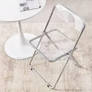 Home Chairs; Transparent Foldable Plastic Chair