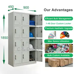 12-Doors Gym Storage Locker