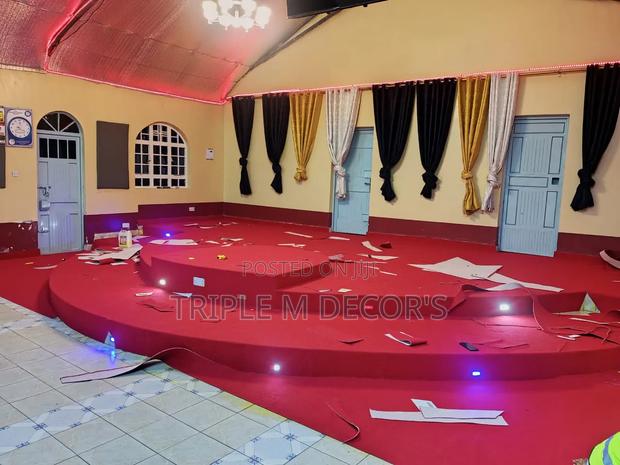 Stain Resistant 4mm Delta Red Church Altar Carpet - thumbnail 2