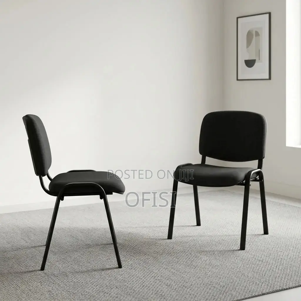 Office Chair; Stackable Fabric Visitor Office Chair