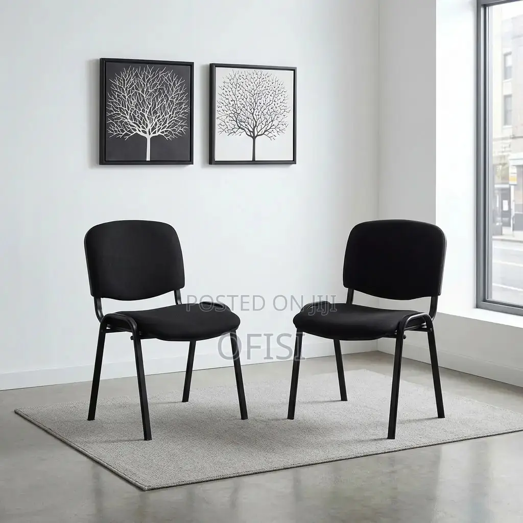 Office Chair; Stackable Fabric Visitor Office Chair