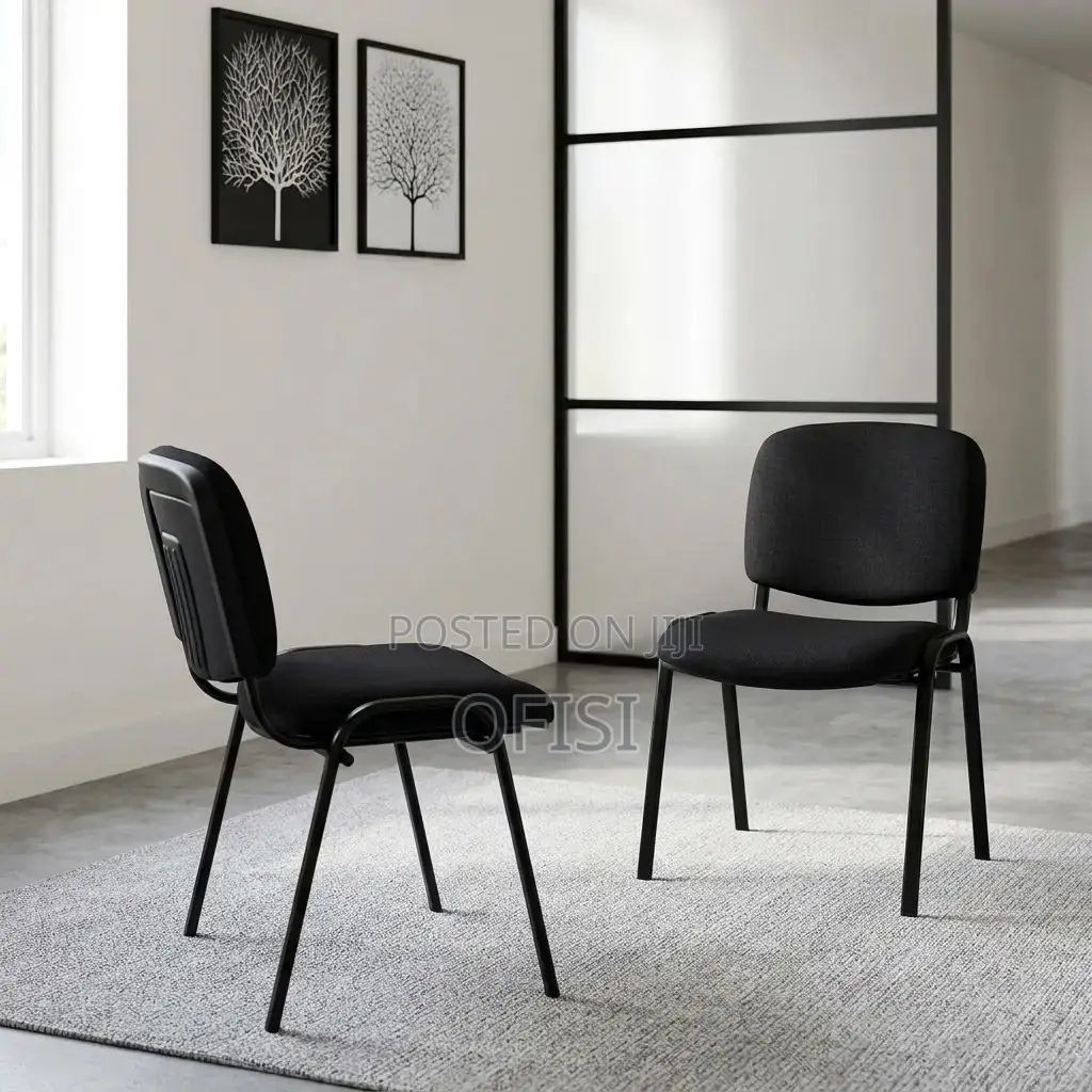 Office Chair; Stackable Fabric Visitor Office Chair