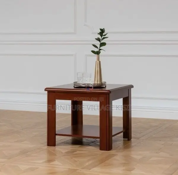 Office Table; Executive Square Mahogany Coffee Table