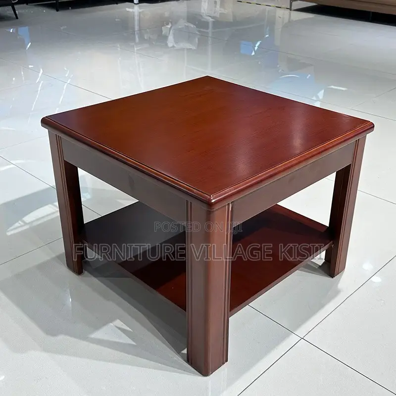 Office Table; Executive Square Mahogany Coffee Table