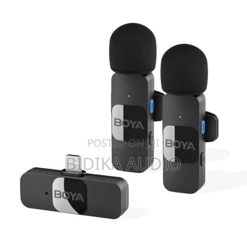 Boya BY-V2 Dual Wireless Lavalier Microphone for iPhone, iPod (iOS)