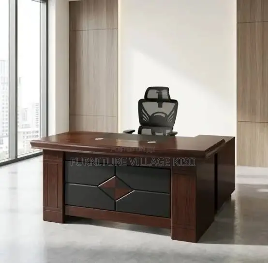 Office Desk; Mahogany Advanced Executive 120cm Desk