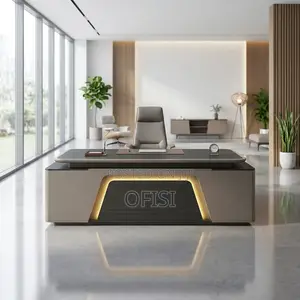 Office Desk; 2400MM CEO Executive Office Desk