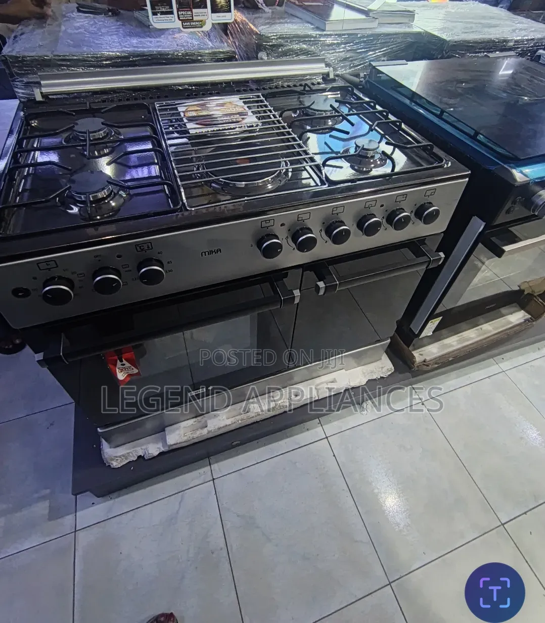 Mika 60 Cm by 90 Cm Standing Cooker With Gas Cylinder Cabinet