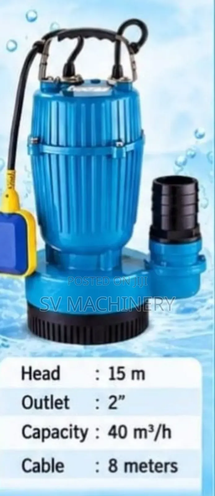 Heavy Duty QDX Sewage Pump 3hp
