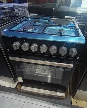 Haier 60×60 Gas Cooker With Gas Sensor and Work Burner