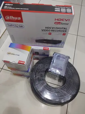 Dahua 4 Channels Smart Dual Colored Cameras Complete Kit