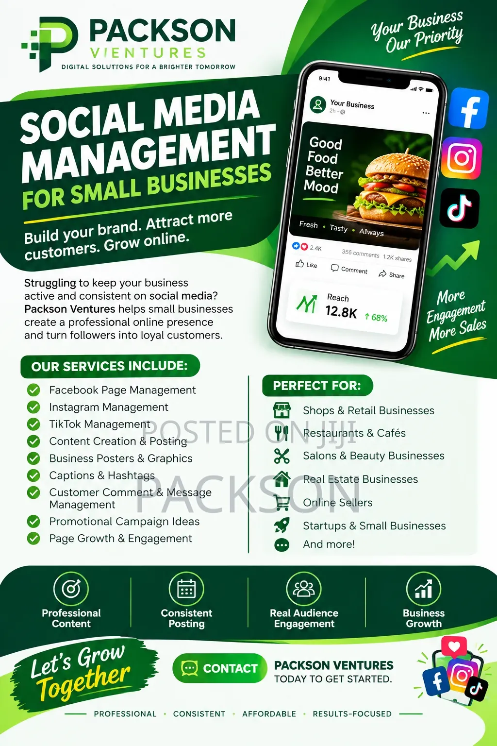 Managing Social Media for Small Businesses | Facebook, Instagram Etc