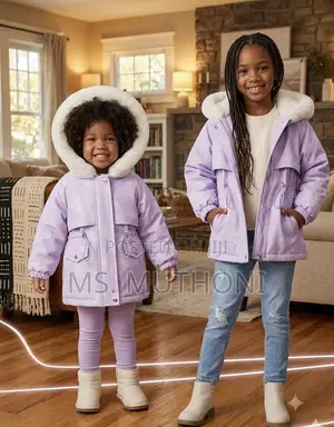 2-5 Yrs Girls Fleece Lined Winter Coats