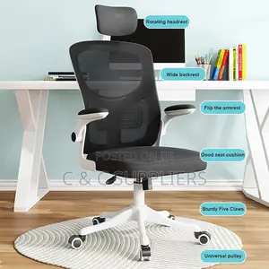 High Back Staff Mesh Seat With Flip Armrest