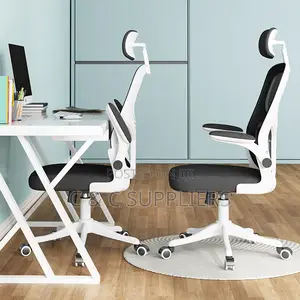 High Back Staff Mesh Seat With Flip Armrest