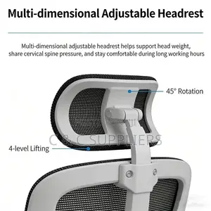 High Back Staff Mesh Seat With Flip Armrest