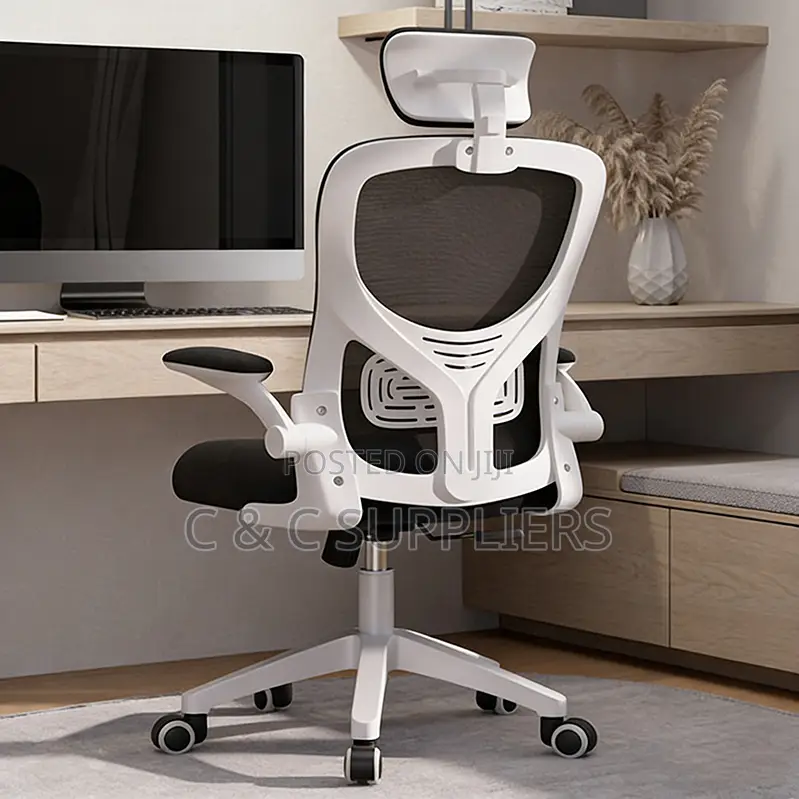 High Back Staff Mesh Seat With Flip Armrest