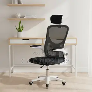 High Back Staff Mesh Seat With Flip Armrest