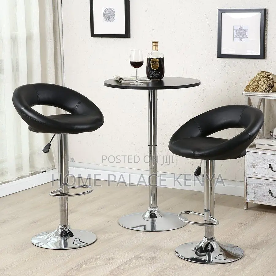 Bar Stool; Upholstered Leather Stool for Kitchen and Restaurant Use