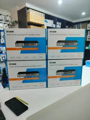 D-Link DES-F1016P-E 250m PoE+ Surveillance Switch