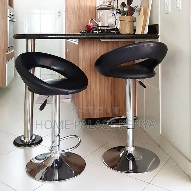 Bar Stool; Upholstered Leather Stool for Kitchen and Restaurant Use
