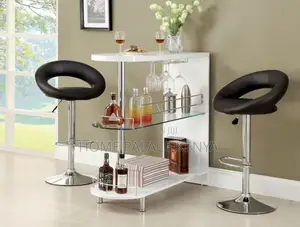 Bar Stool; Upholstered Leather Stool for Kitchen and Restaurant Use