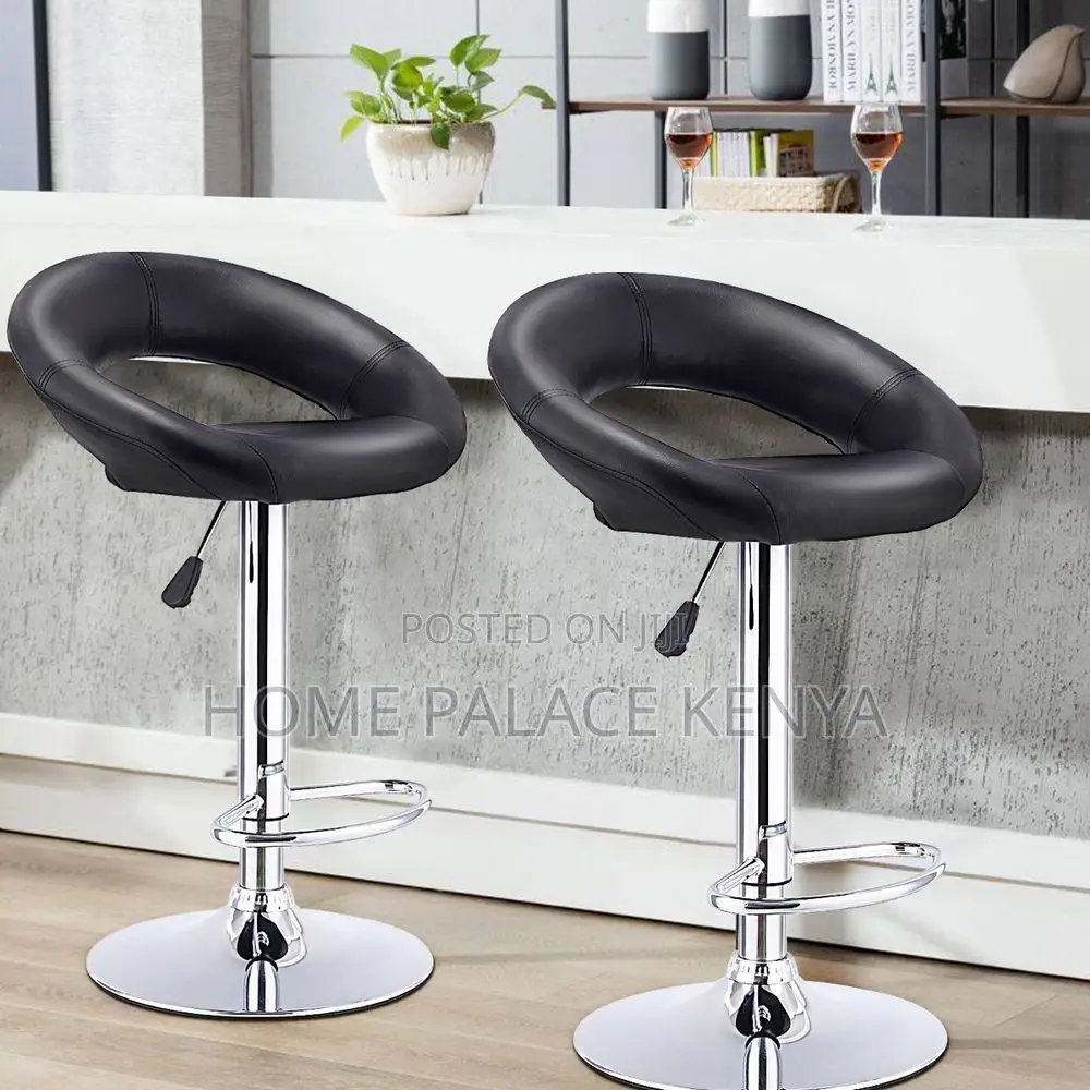 Bar Stool; Upholstered Leather Stool for Kitchen and Restaurant Use