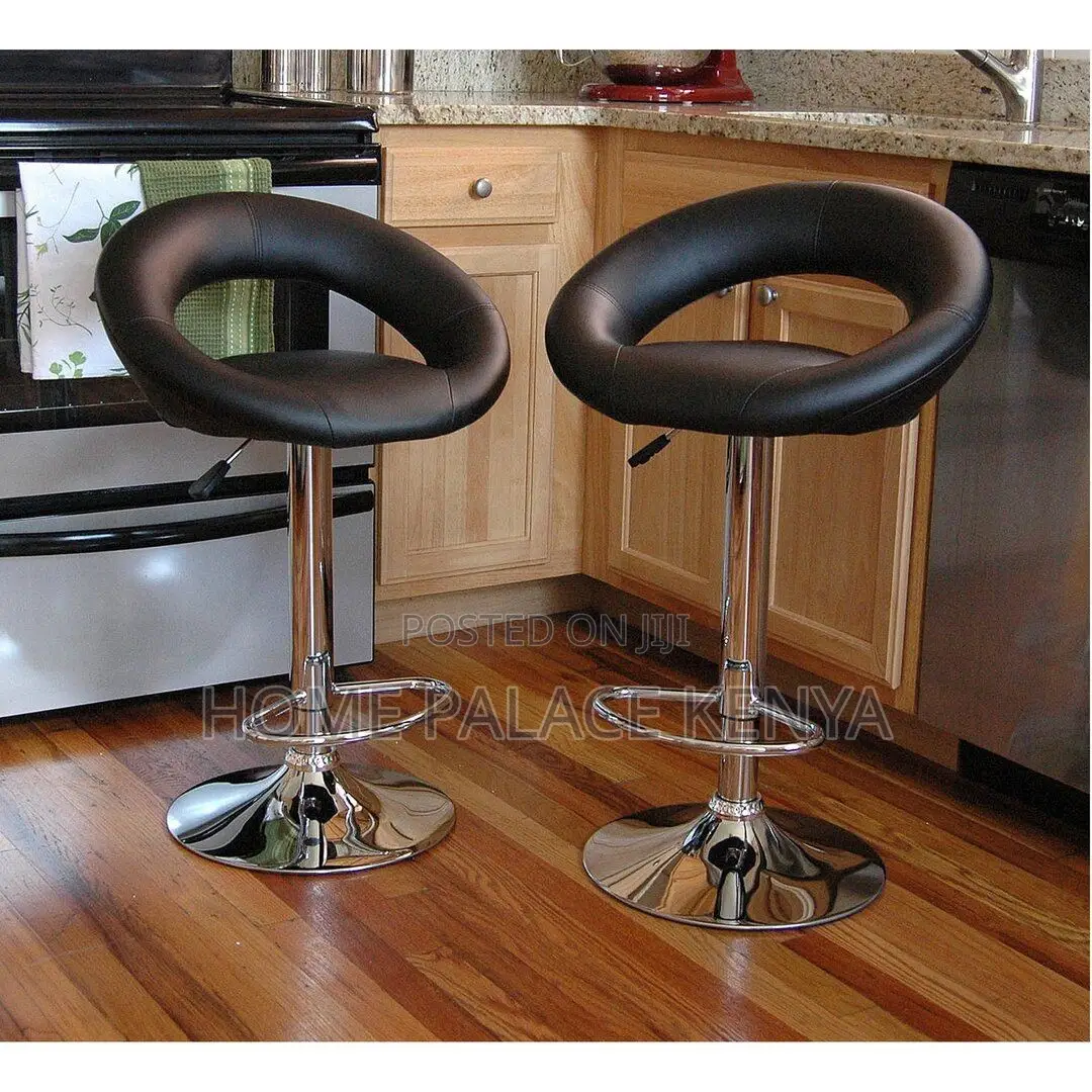 Bar Stool; Upholstered Leather Stool for Kitchen and Restaurant Use