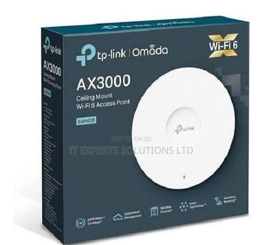 TP Link Omada EAP650 AX3000 Ceiling Mount Wi-Fi 6 Access Point