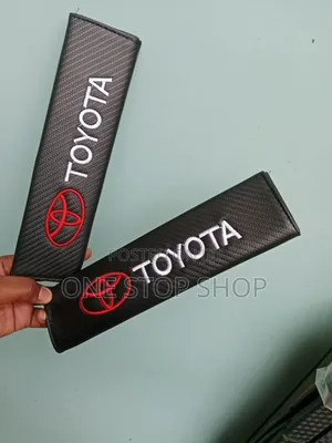 Toyota Branded Carbon Fiber Finish Seat Belt Shoulder Pad