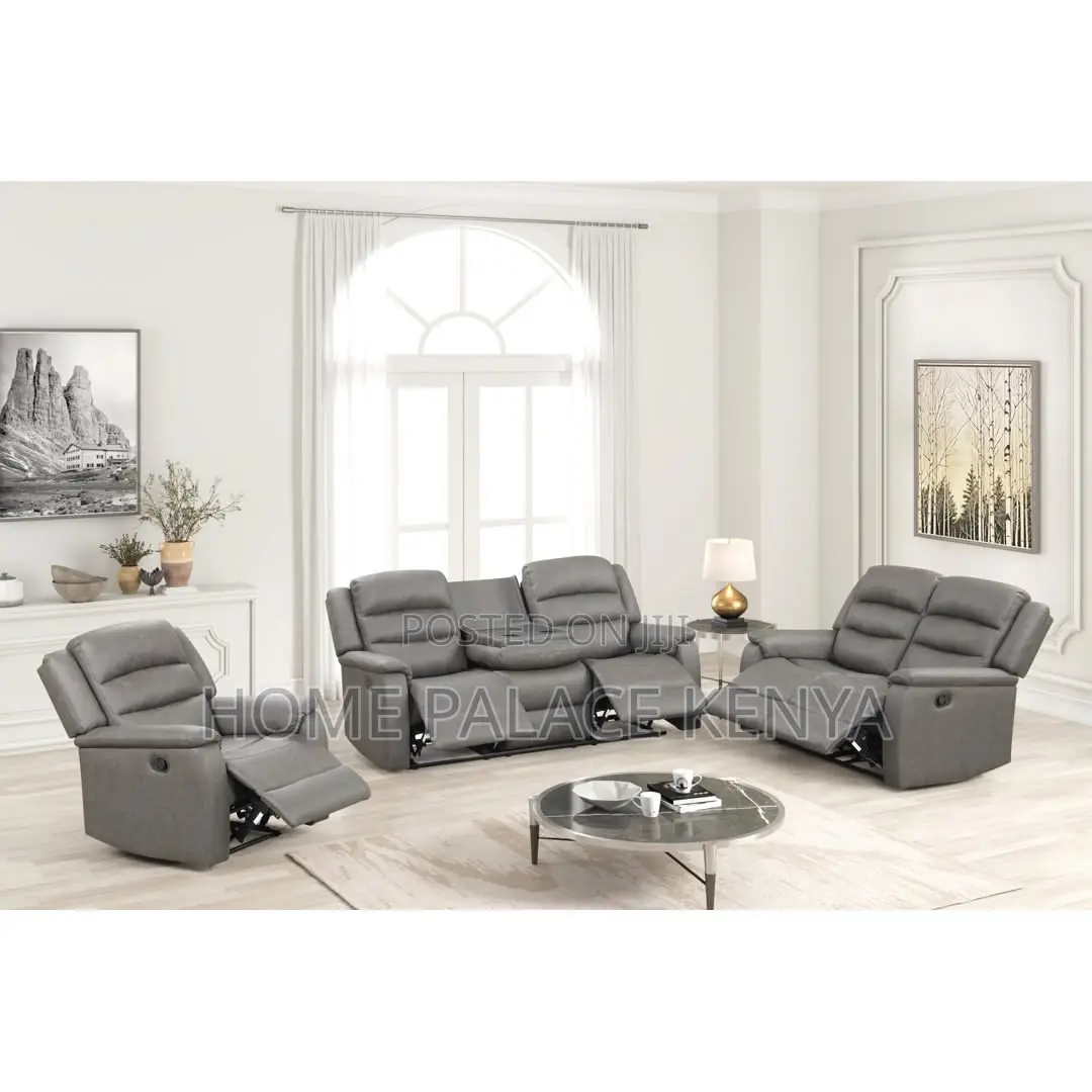 Sofas; Luxury 7 Seater Recliner Sofa Set for Modern Living Rooms
