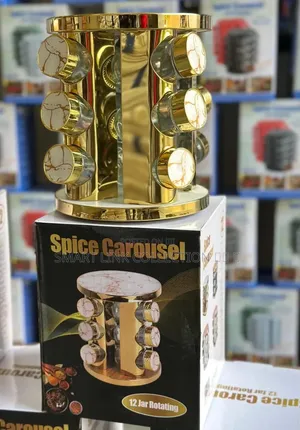 Gold Rotating Spice Rack
