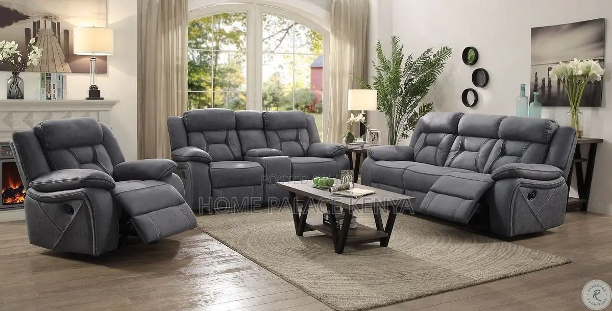 Sofas; Luxury 7 Seater Recliner Sofa Set for Modern Living Rooms