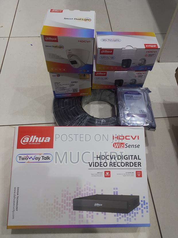 Dahua Smart Dual 4 Channel Security Cameras With Audio
