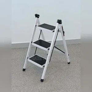 3 Layer Metallic White and Black Ladder