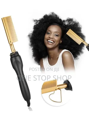 Professionl Style Pressin Ceramic Combplate Ergonomic Antiscald Handle