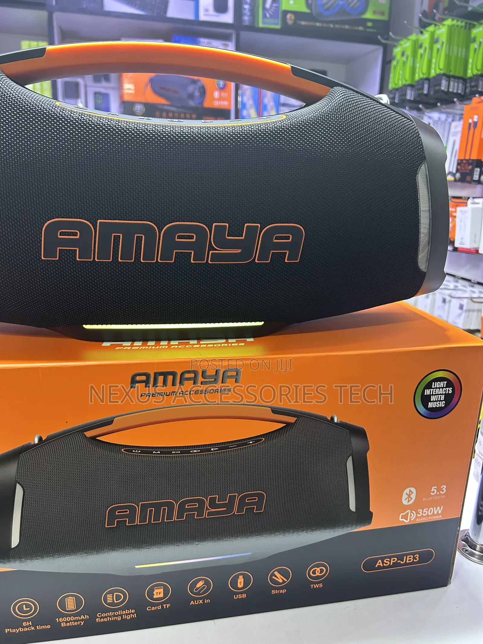 Brand New Amaya ASP-JB3 Bluetooth Speaker - 350W Peak