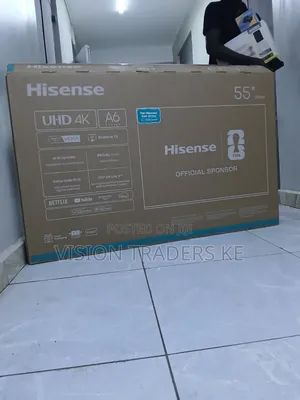 Hisense 55inches A6 Series VIDDA UHD Frameless TV With Dolby Vision