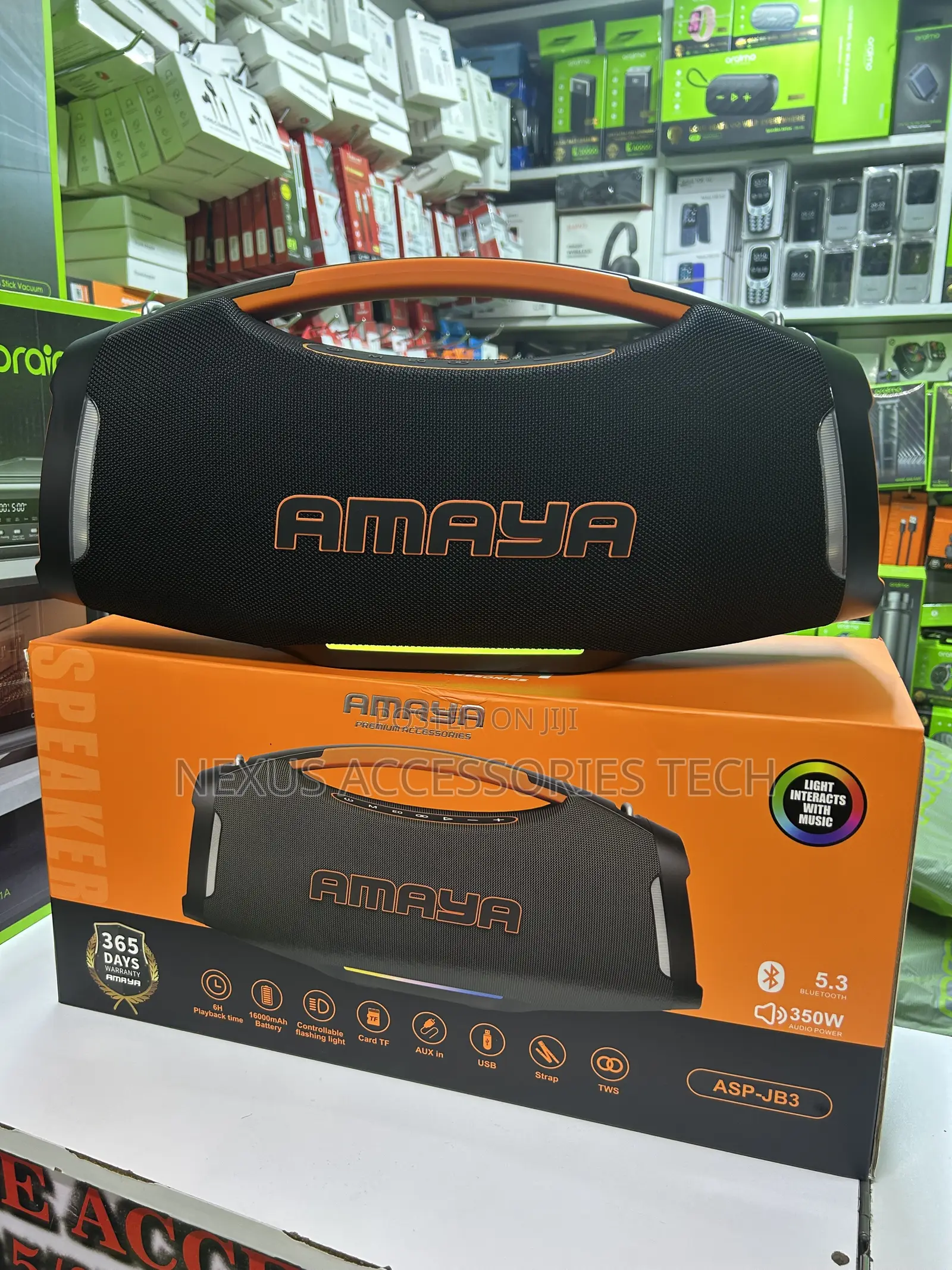 Brand New Amaya ASP-JB3 Bluetooth Speaker - 350W Peak