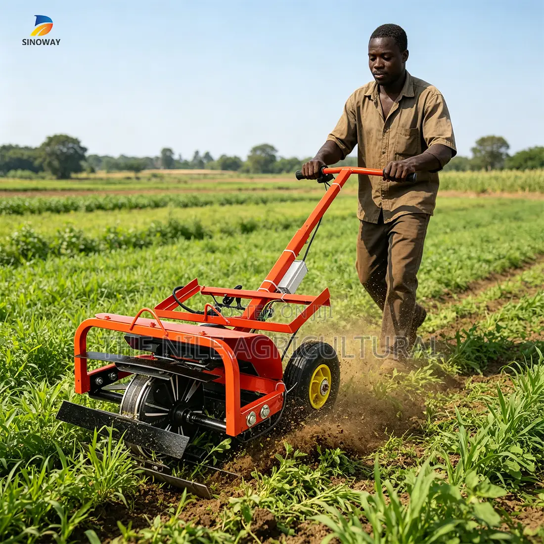 Electric Tiller Rotary Cultivator Battery Powered for Farm Garden