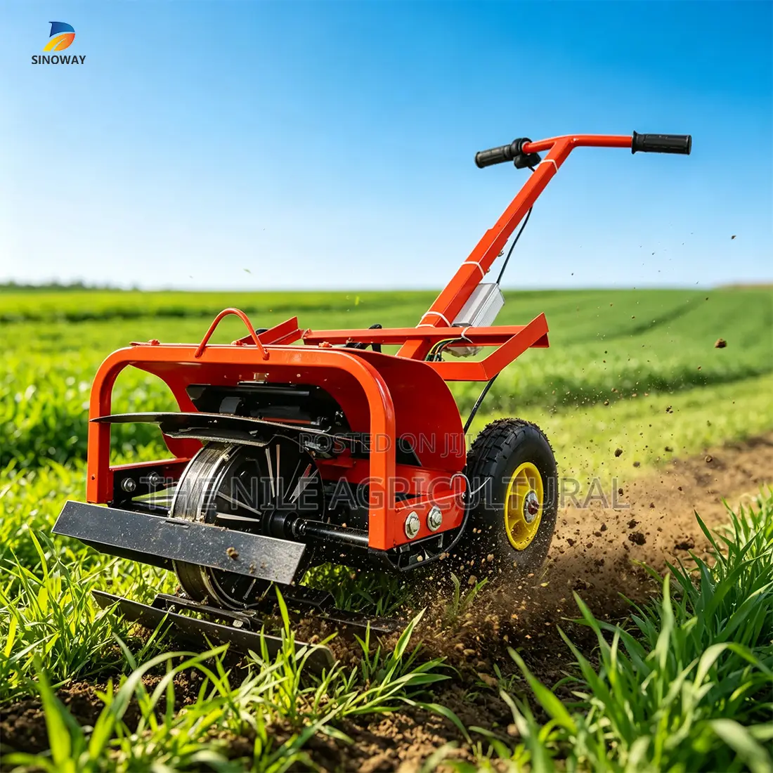 Portable Electric Tiller Cultivator 48V Lithium Battery 5 Gears