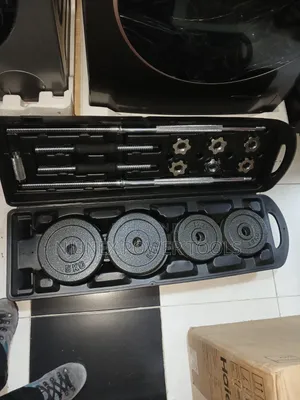 50kg Adjustable Cast Iron Dumbbell and Barbell Set