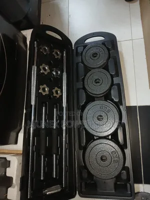 50kg Adjustable Cast Iron Dumbbell and Barbell Set