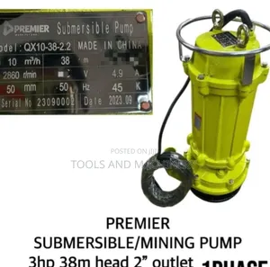 Durable Premier Mining Submersible Water Pump/3hp Premier Mining Pump