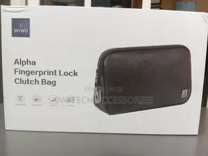 The WiWU Alpha Fingerprint Lock Clutch Bag Anti-Theft Organizer Pouch